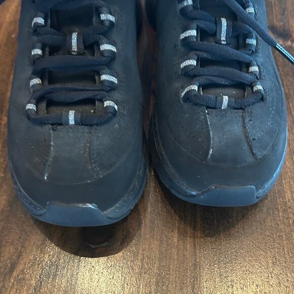 ⭐️ Skechers Black Air Cooled Arch Fit Lace Up Chunky Sneakers Shoes Women's 6.5 - Picture 4 of 8